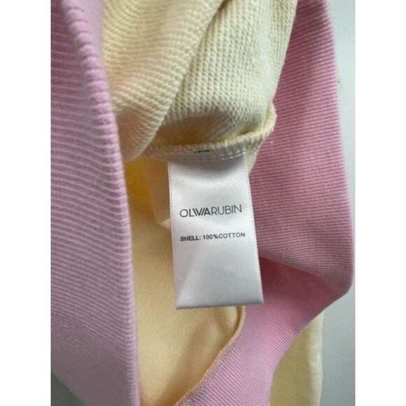 Olivia Rubin Nettie Rainbow Balloon Sleeve Large Crew Pullover Sweatshirt New - Picture 7 of 7